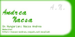 andrea nacsa business card